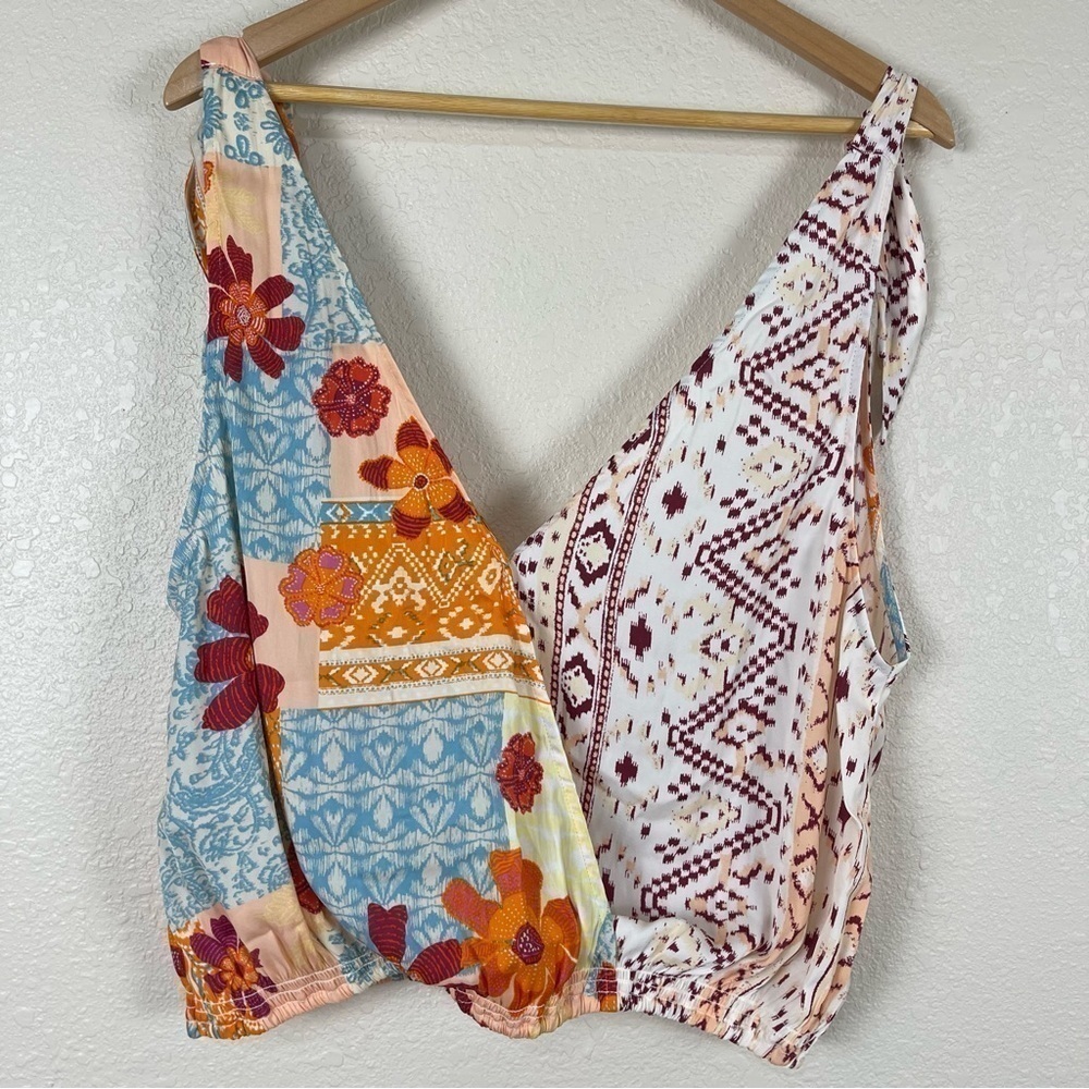 Free People Tied To You (Tropical Combo) Tank Top Size Small Women - Picture 8 of 12